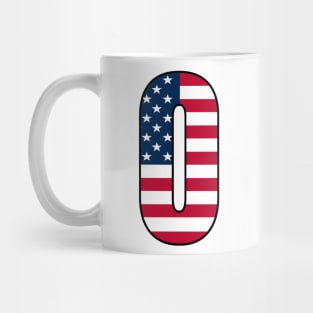 Number 0 Star Spangled Banner Mug